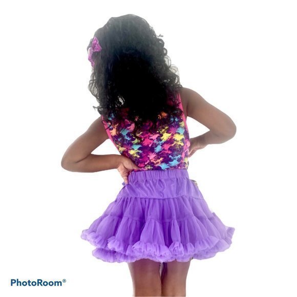 Tortoise&Rabbit Purple Girls Ruffled Tutu … - Picture 3 of 4